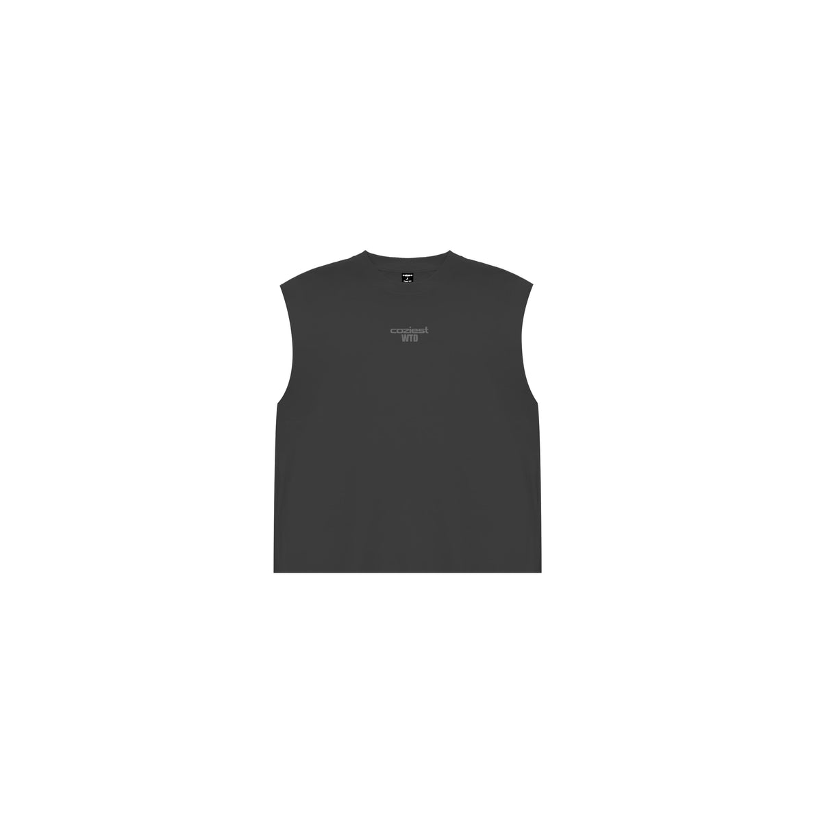 "Running Division" Muscle Tee in Dark Gray