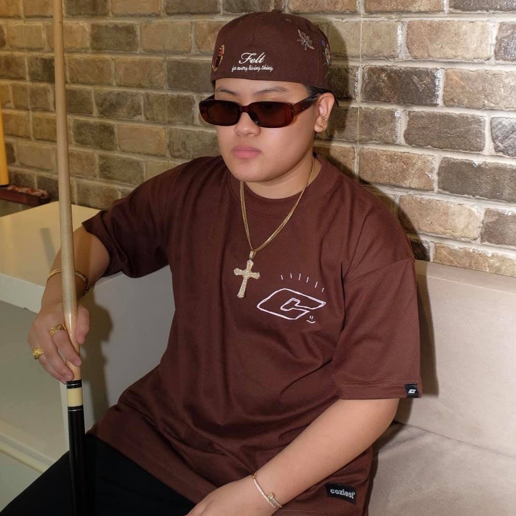 "CJ" Tee in Brown Colorway