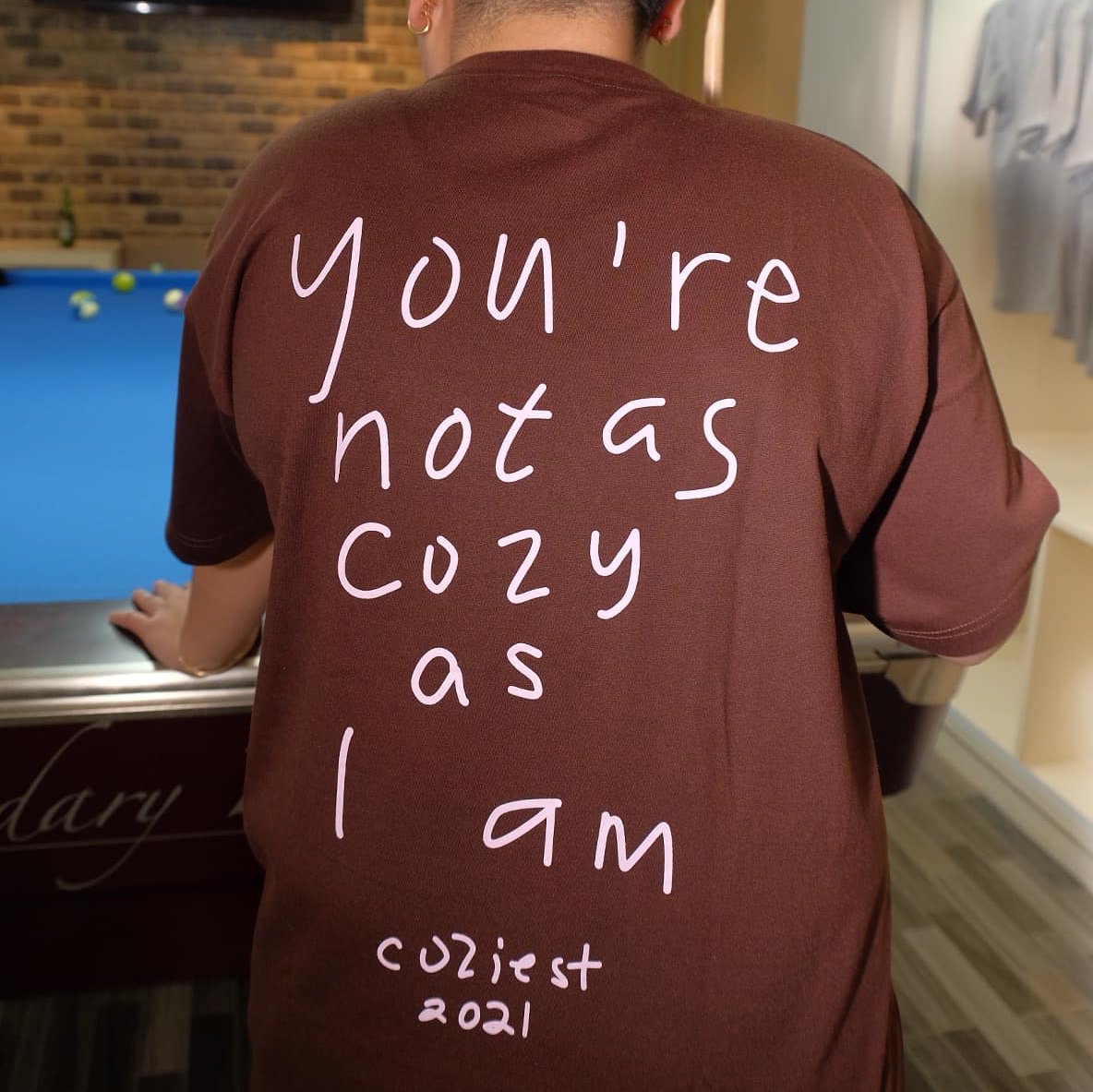 "CJ" Tee in Brown Colorway