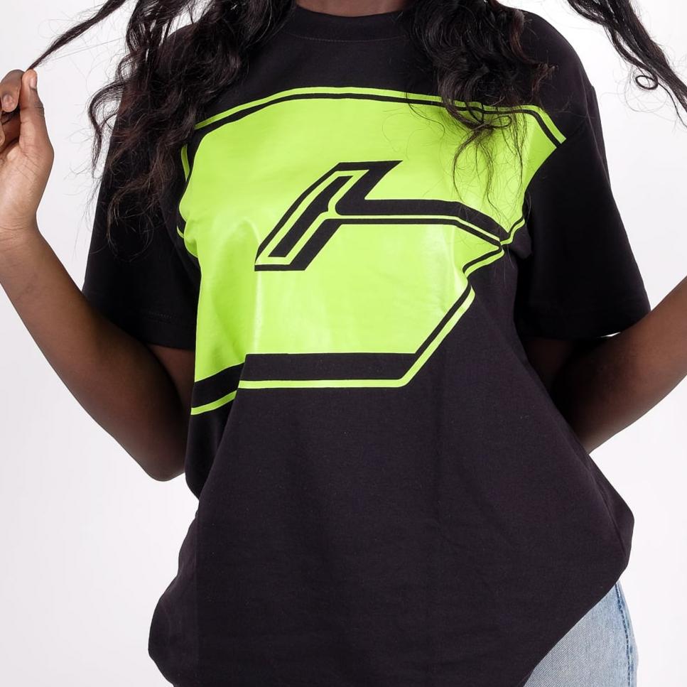 “Big C” tee in Neon Green Colorway