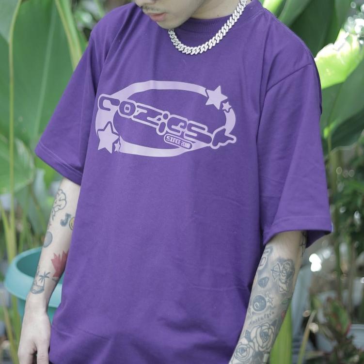 "Y2K” tee in Violet Colorway
