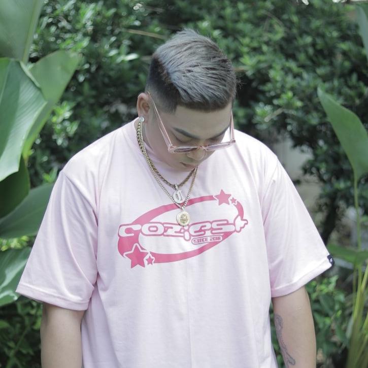 "Y2K” tee in Pink Colorway