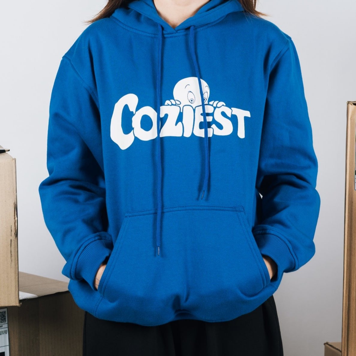 “Casper” Hoodie in Blue Colorway