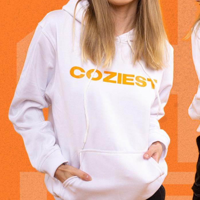 "Four Life" Hoodie in White Colorway