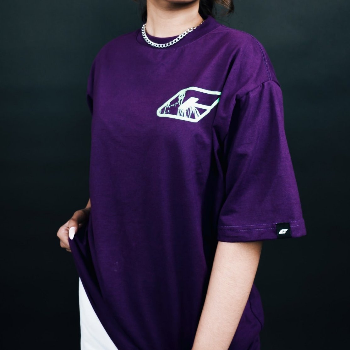 “Glow” Tee in Violet Colorway