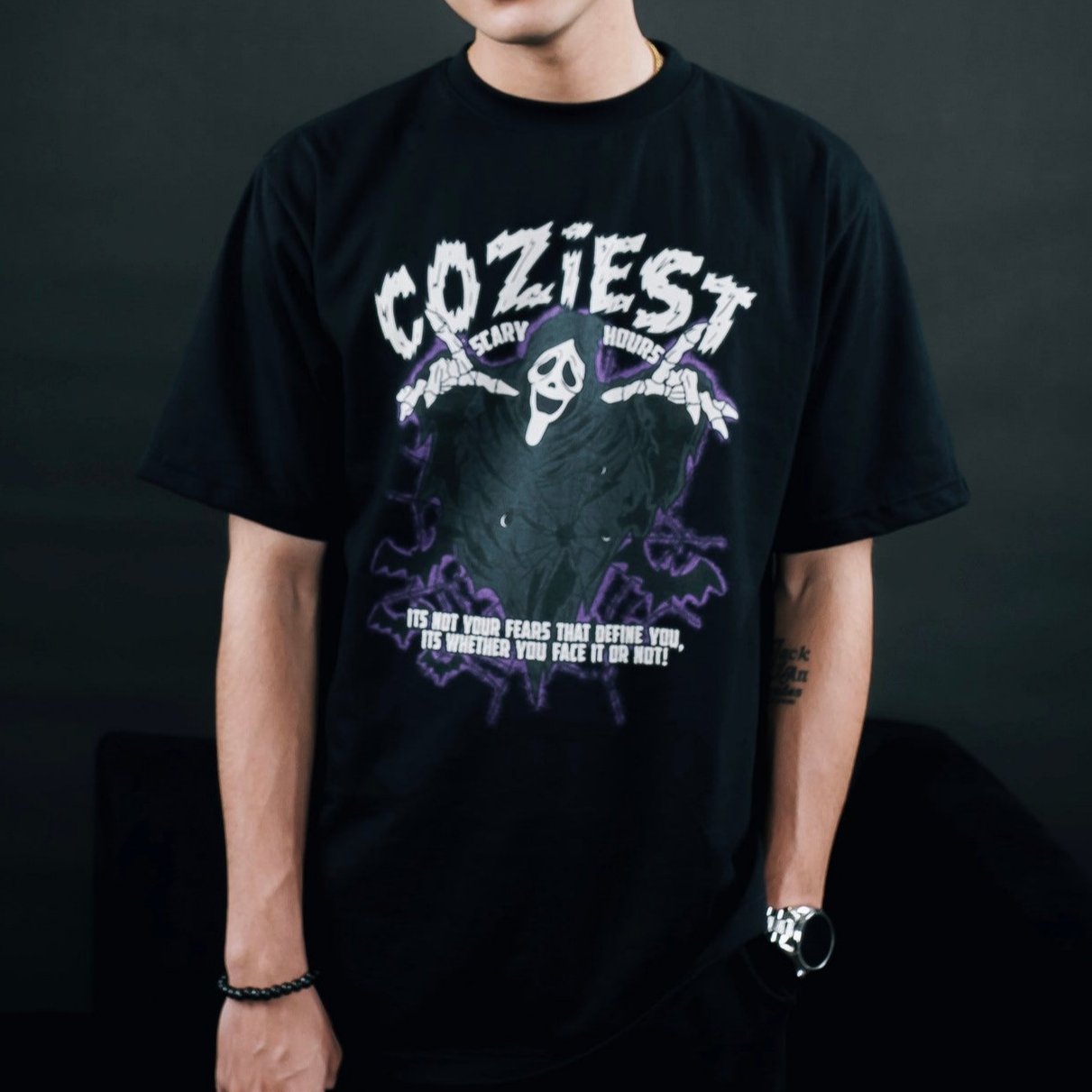 “Mr. Spooky” Tee in Black Colorway