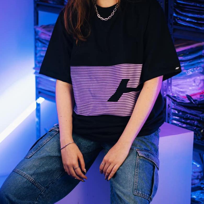 “Stretch” Tee in Spectrum Colorway