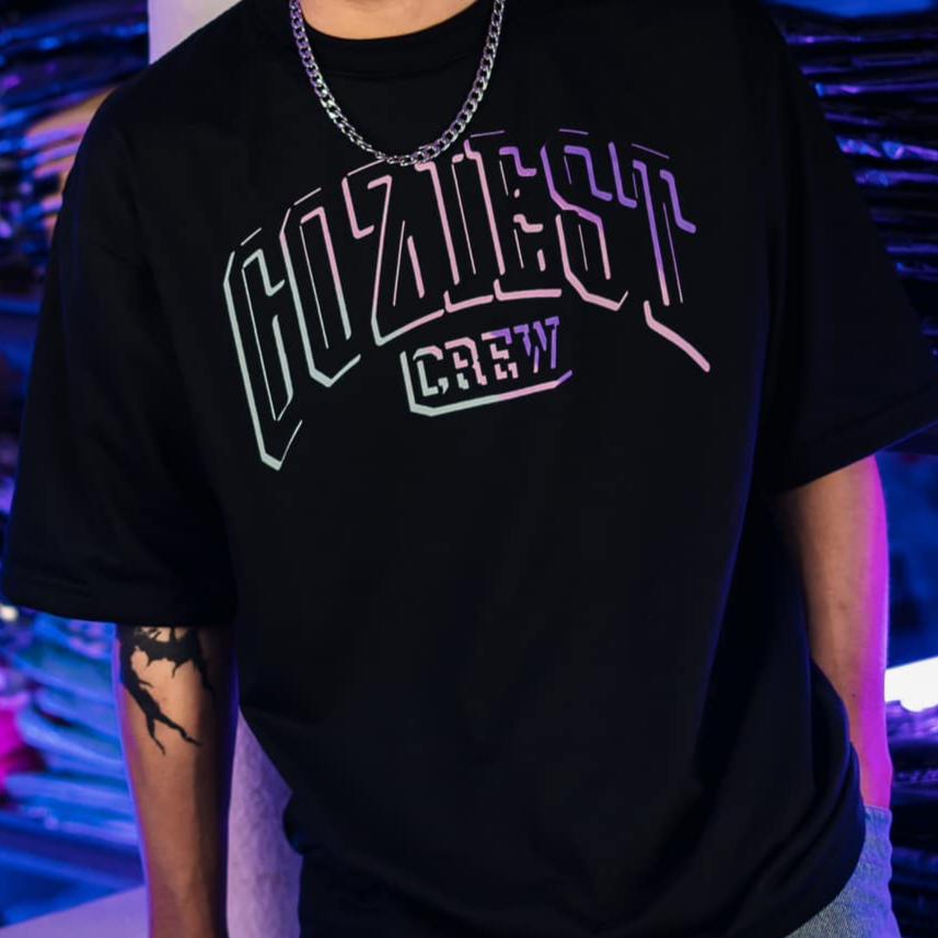 “Crew” Tee in Spectrum Colorway