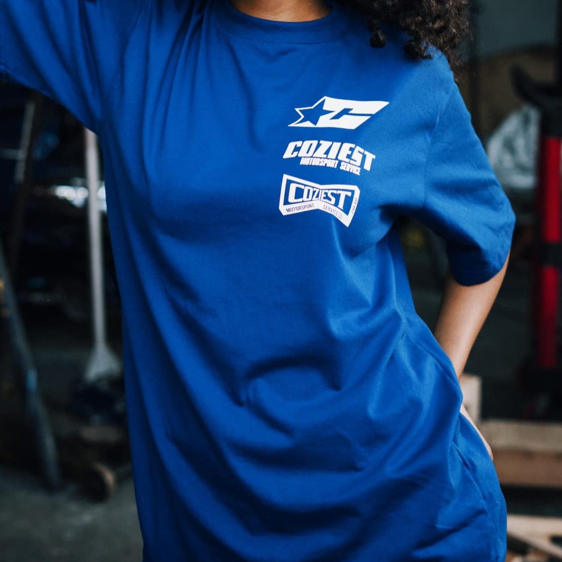 Nagoya" Tee in Blue Colorway