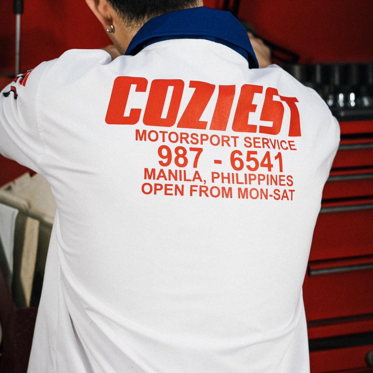 “Mech” Quarter Zip Polo