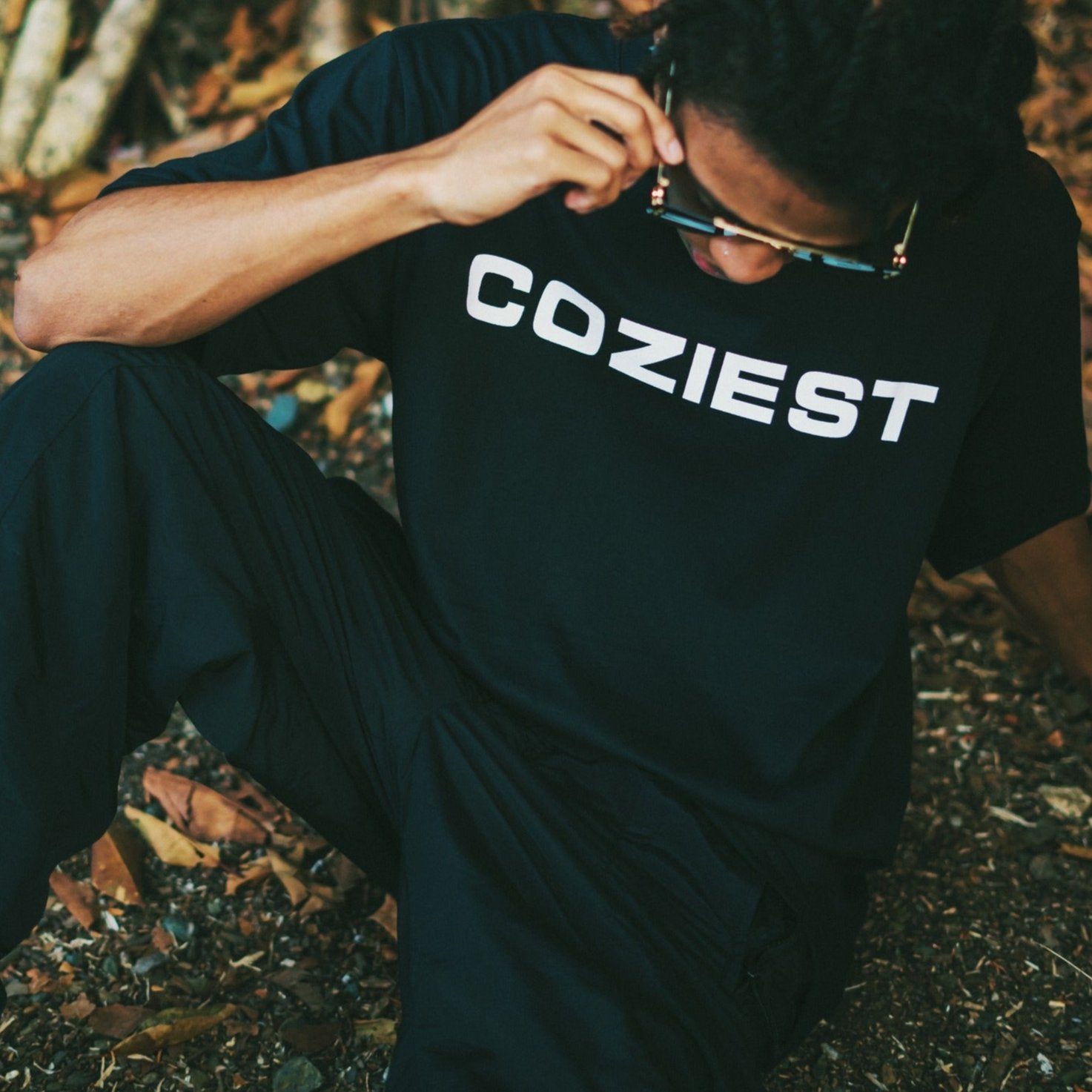 “CVC” tee in Black Colorway