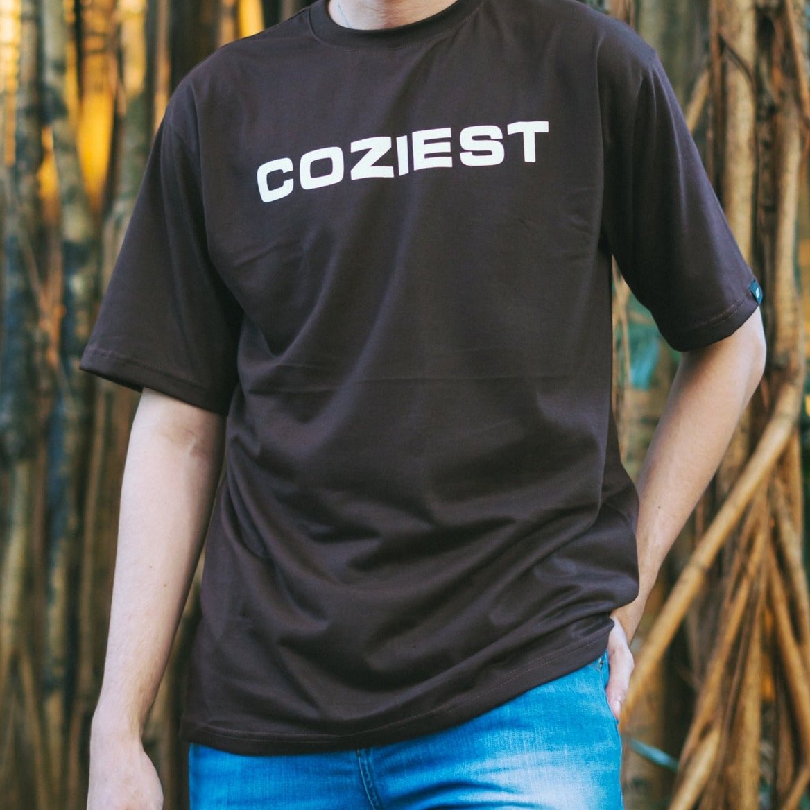 “CVC” Tee in Choco Brown Colorway