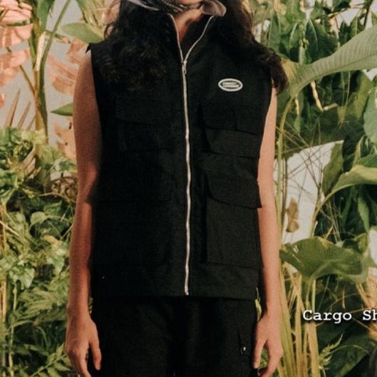 "Safari" Vest in Black Colorway