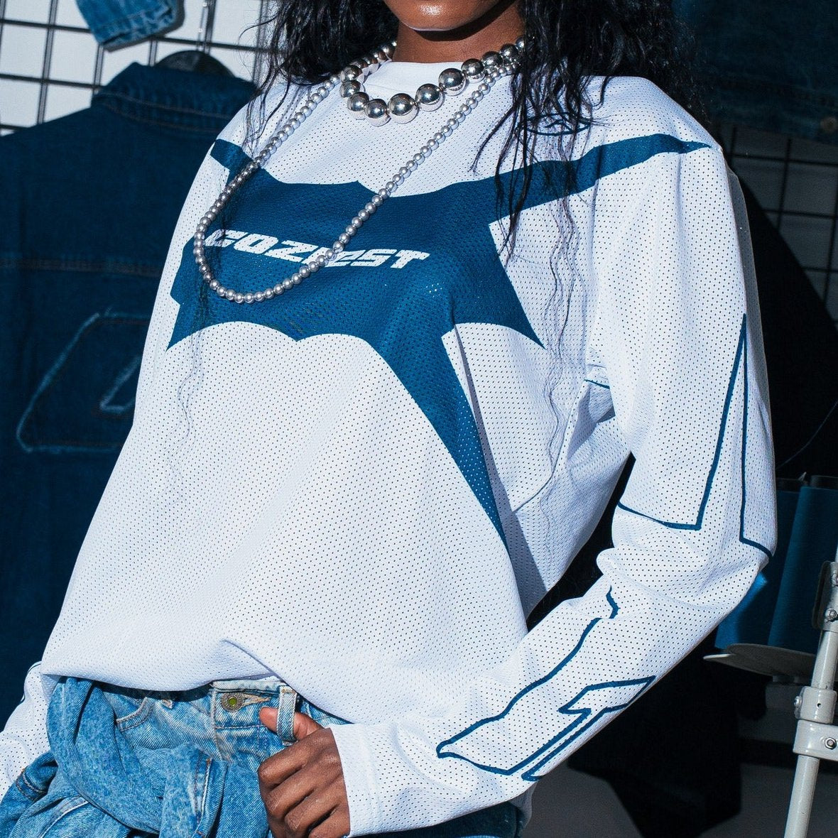 "Rider" Long-sleeves in White Colorway