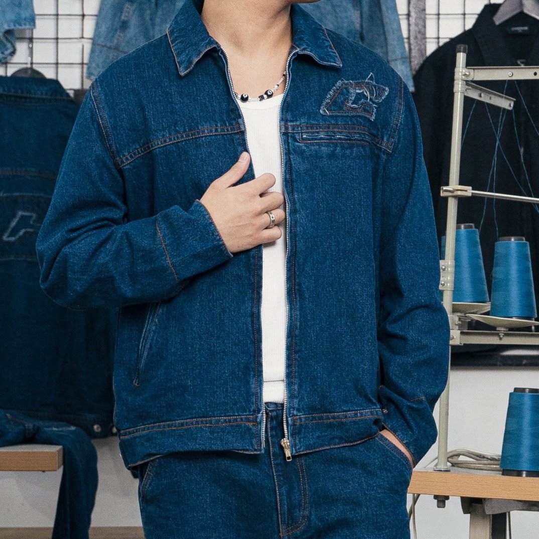 "The Fifth" Denim Jacket in Blue Colorway