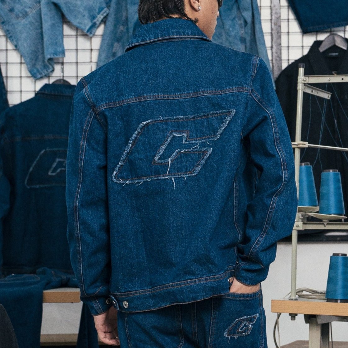 "The Fifth" Denim Jacket in Blue Colorway