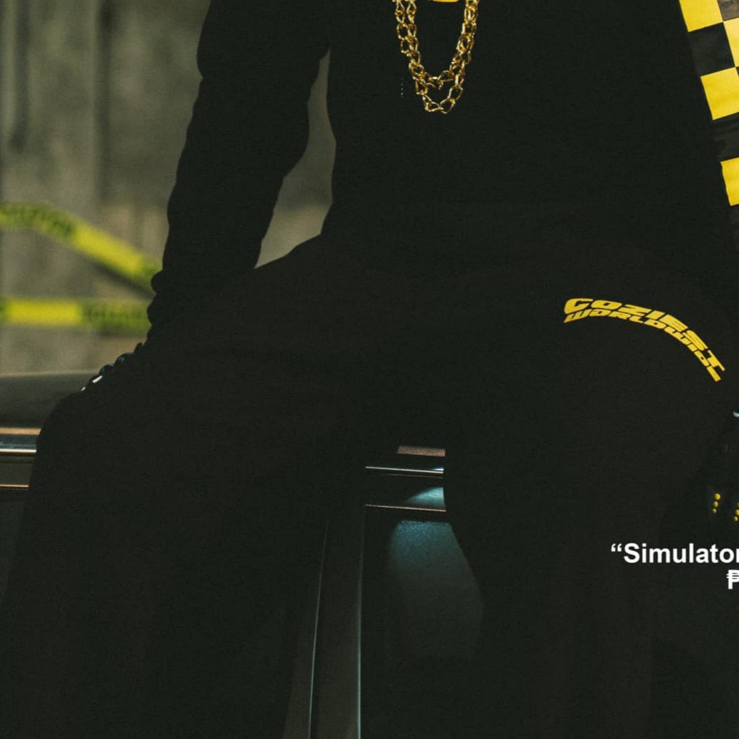 "Simulator" Sweatpants in Black Colorway