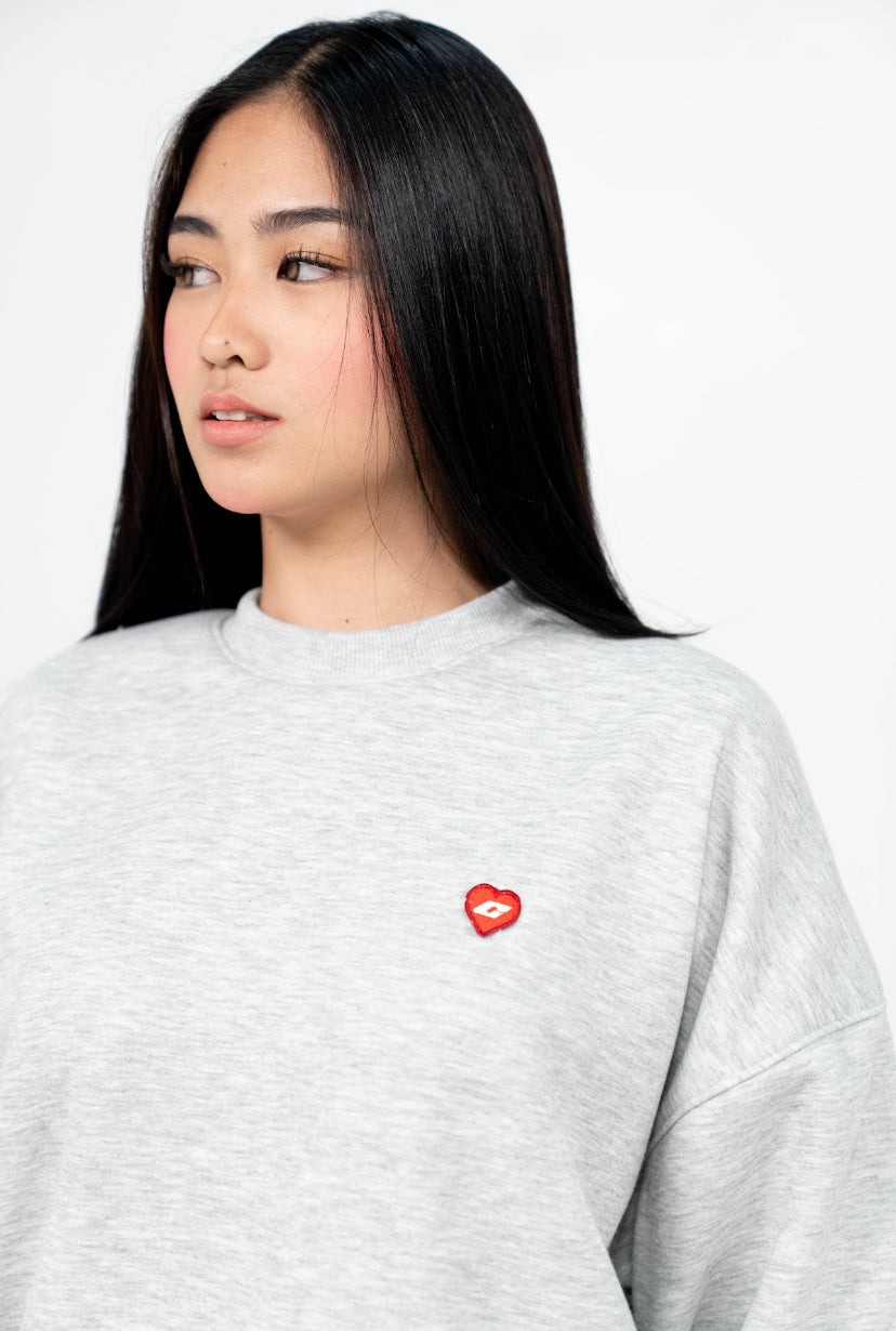 "1999" Long Sleeve Pull Over in Heather Gray Colorway