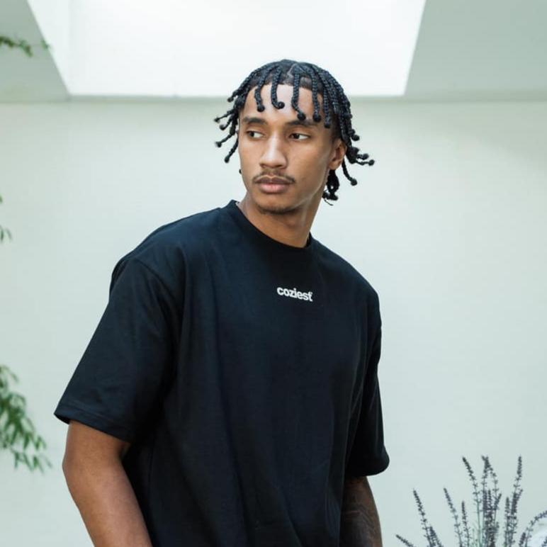 "Classic" Logo Cropped Tee in Black Colorway