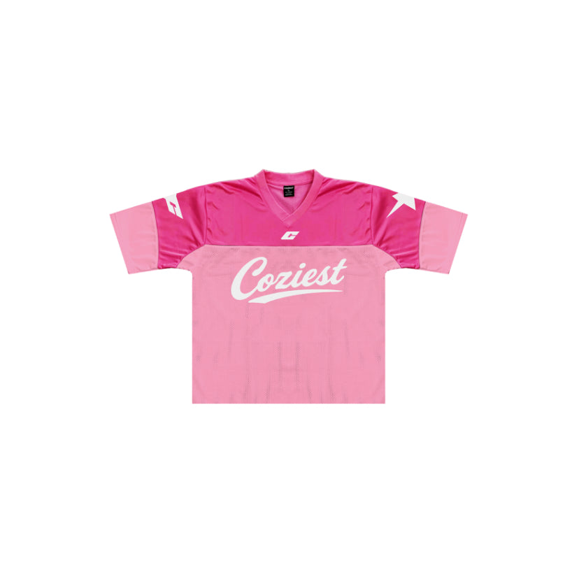 “Harley Not Star” Mesh Jersey in Pink Colorway