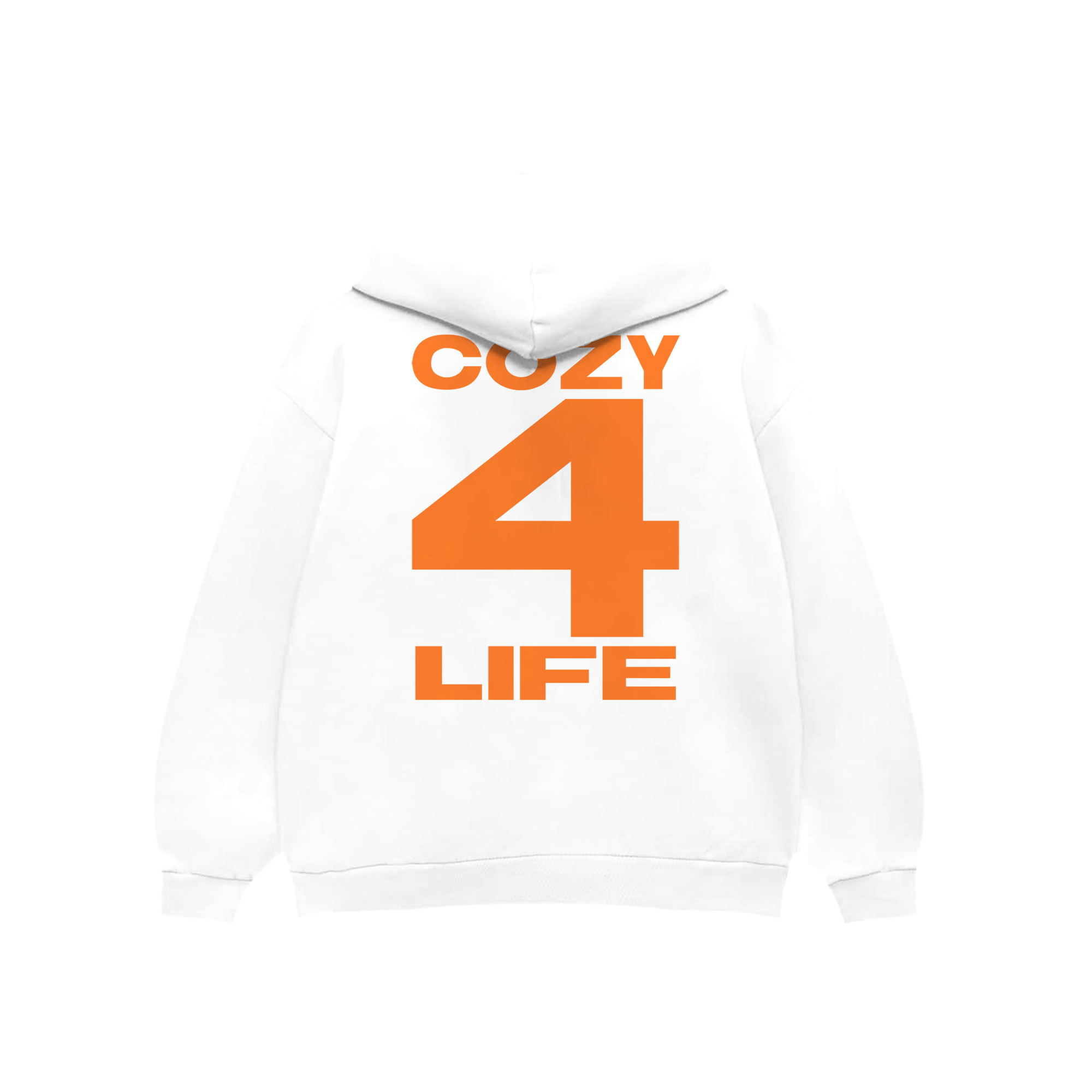 "Four Life" Hoodie in White Colorway