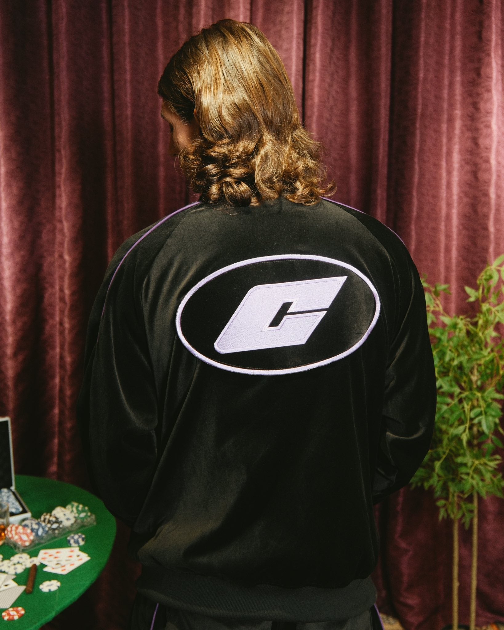 "777" Tracksuit Jacket in Black Colorway