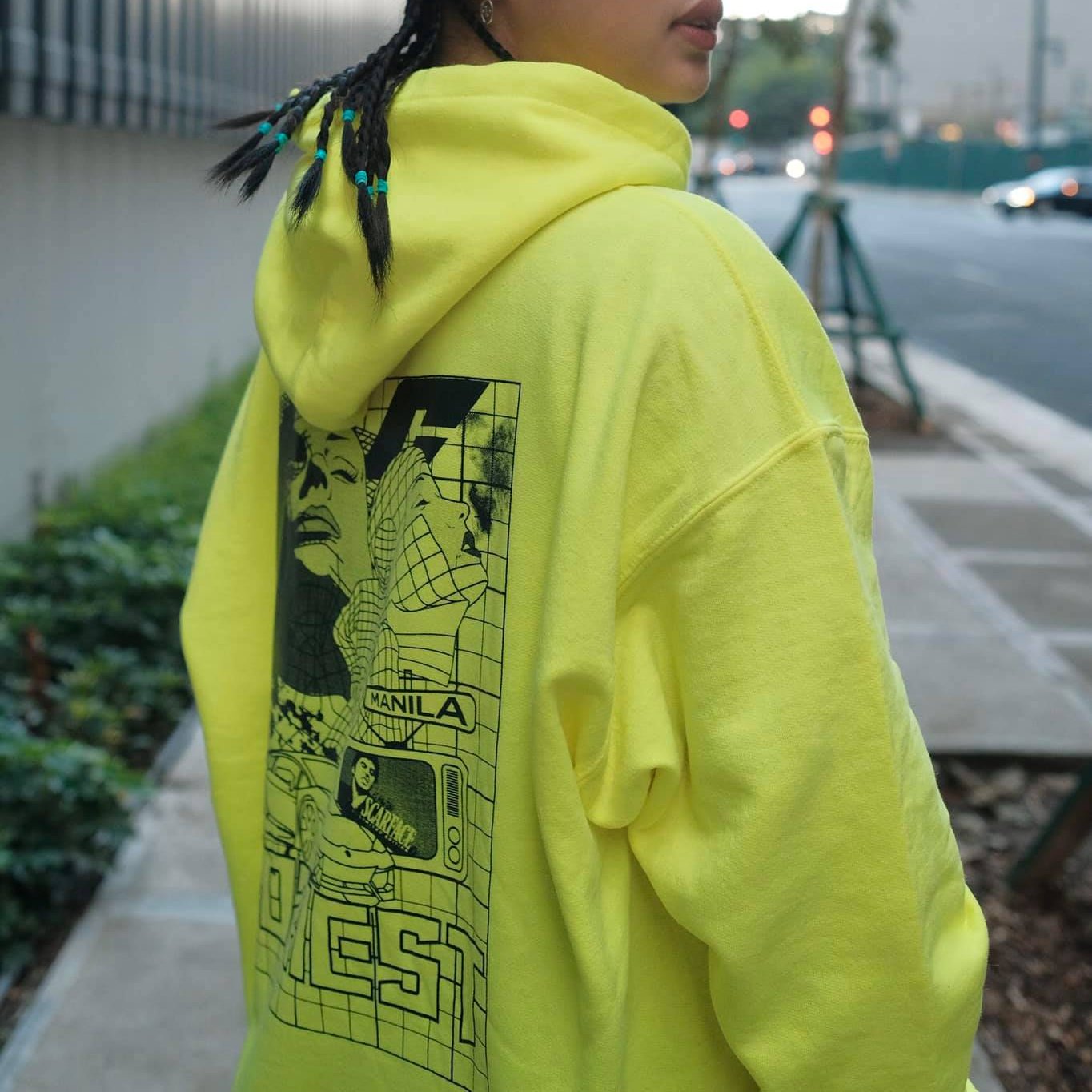 "Cozy Movements V.1" Hoodie in Yellow Green Colorway