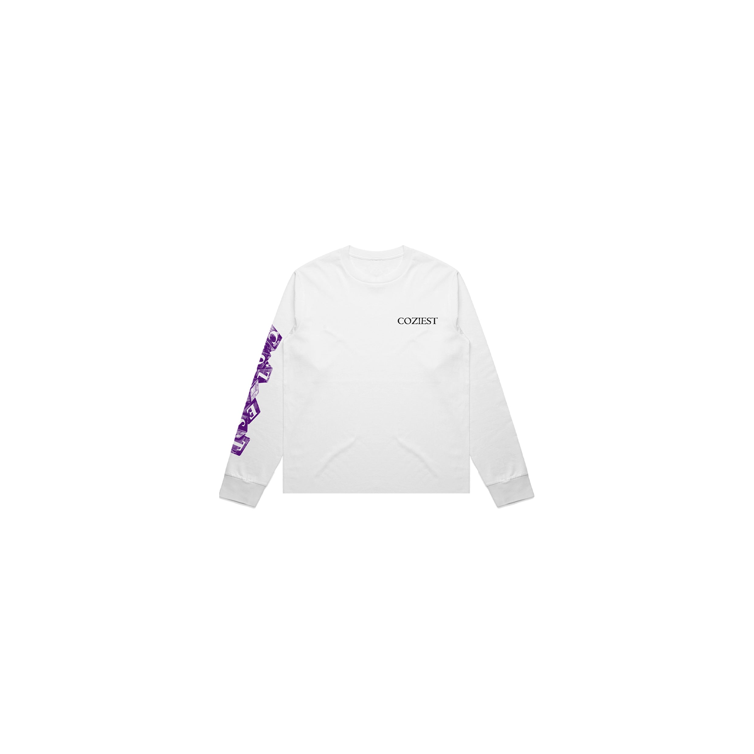 "No Risk" Longsleeve in Whte Colorway