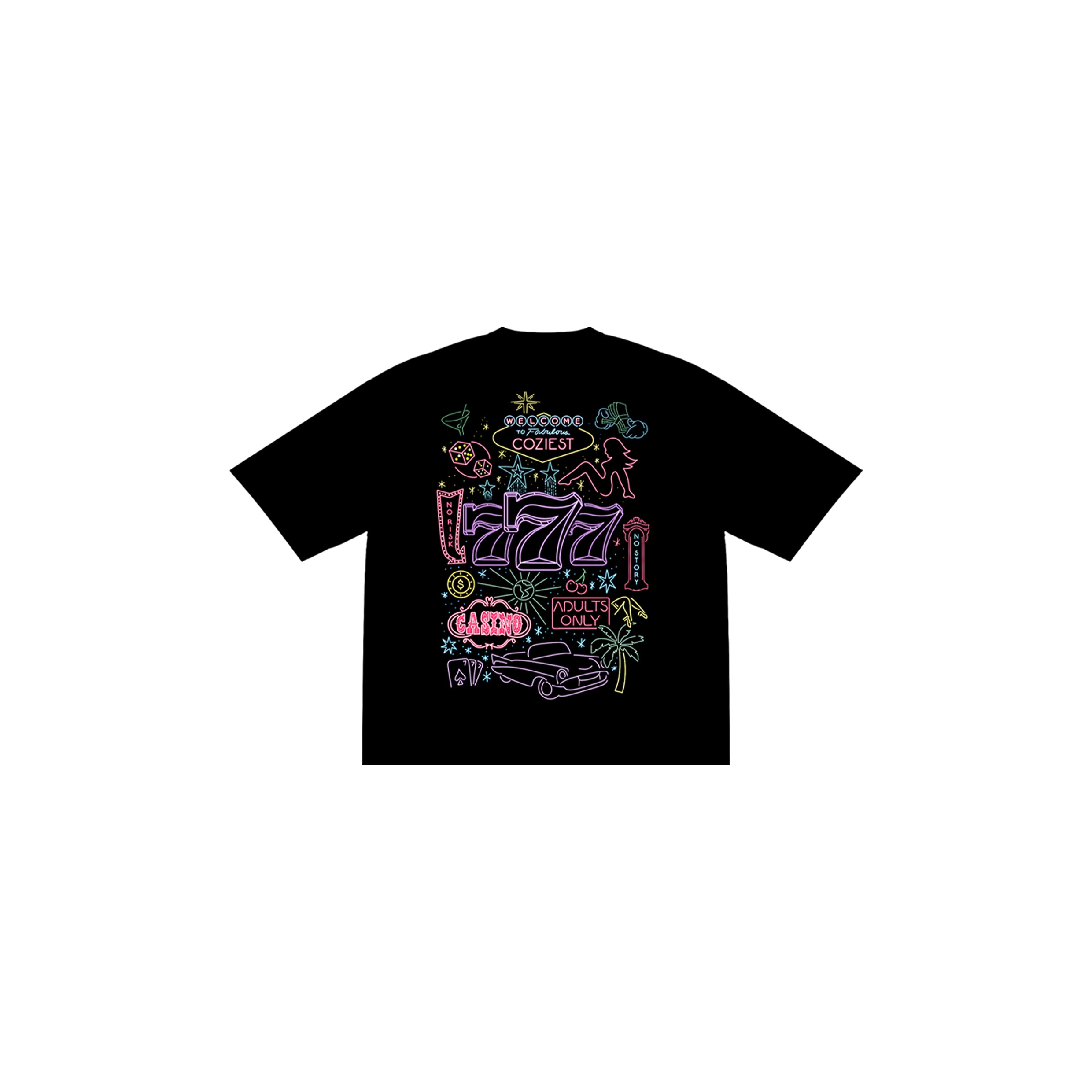 "Neon Lights" Tee in Black Colorway