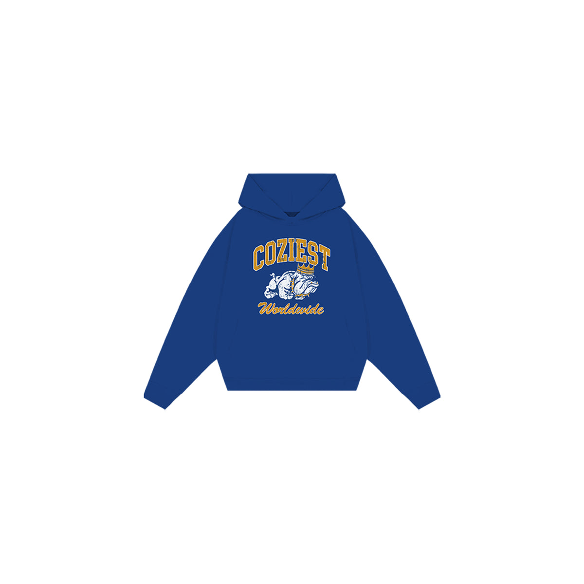 "Bullldog" Hoodie in Blue