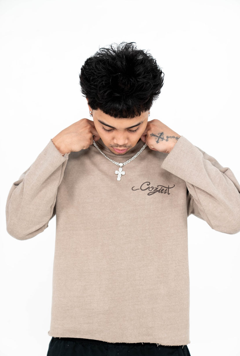 “Death” Long Sleeve in Light Brown Colorway
