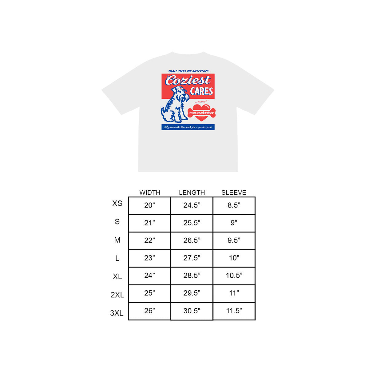 “Rescue" Shirt in White