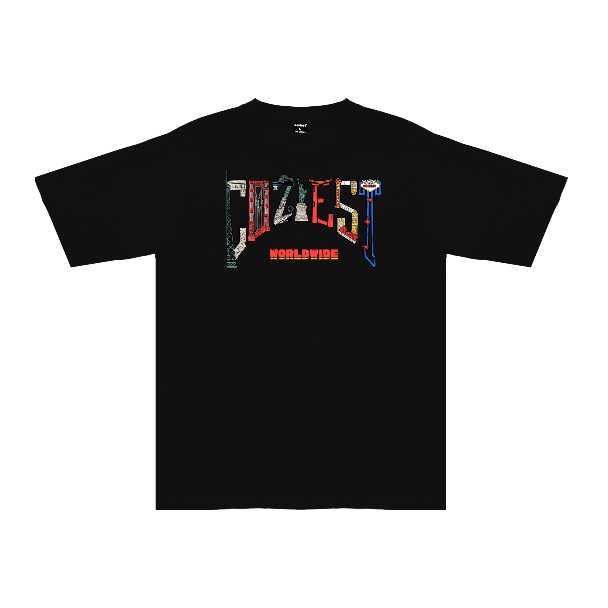 "Arc Worldwide" Tee in Black Colorway