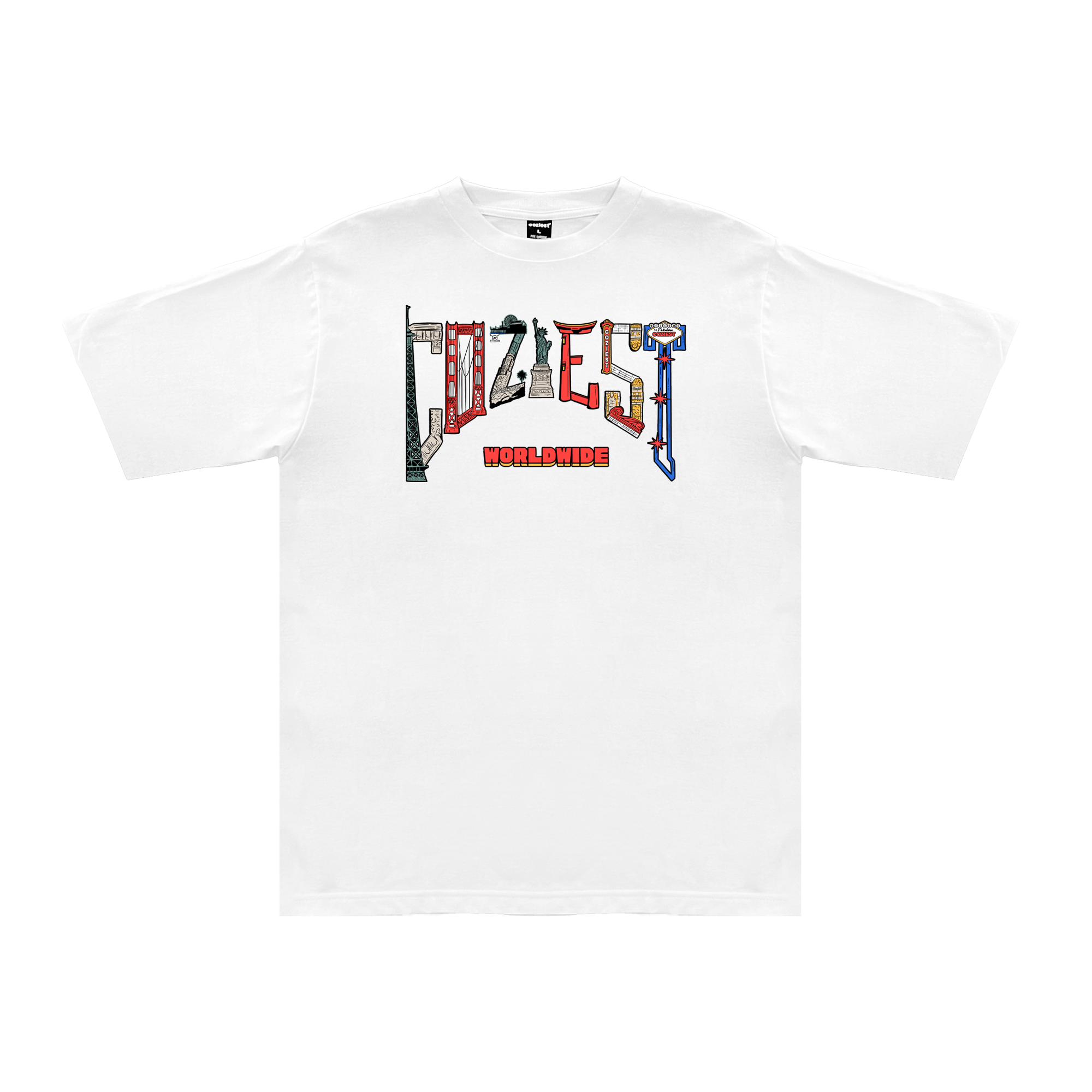 "Arc Worldwide" Tee in White Colorway