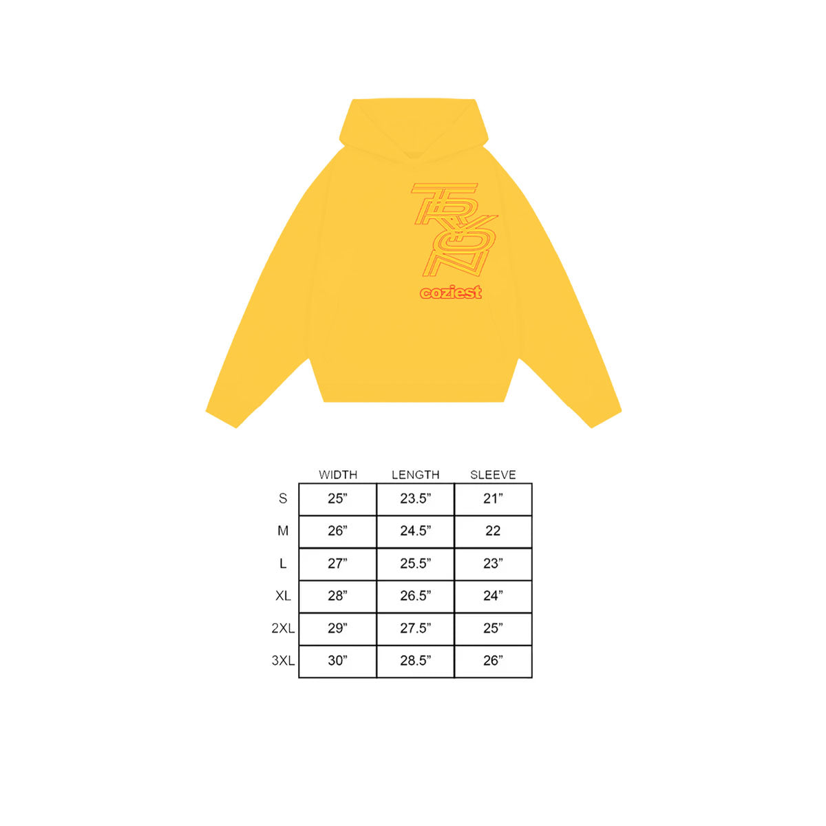 “Hubs" Hoodie in Yellow