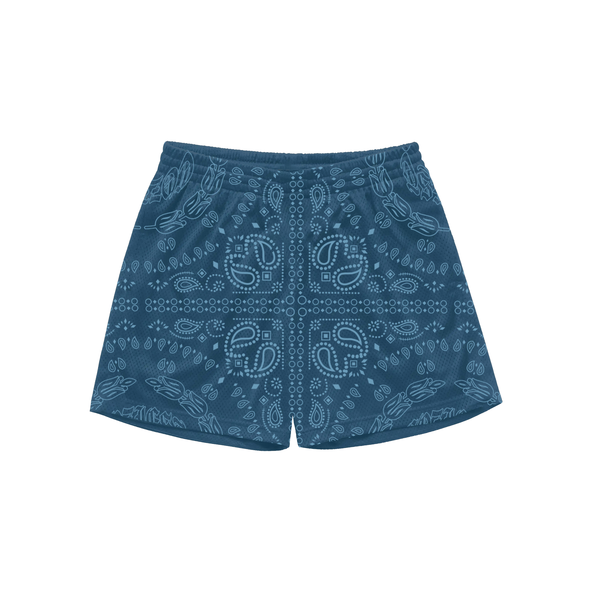 "The Fifth" Mesh Shorts in Blue Colorway