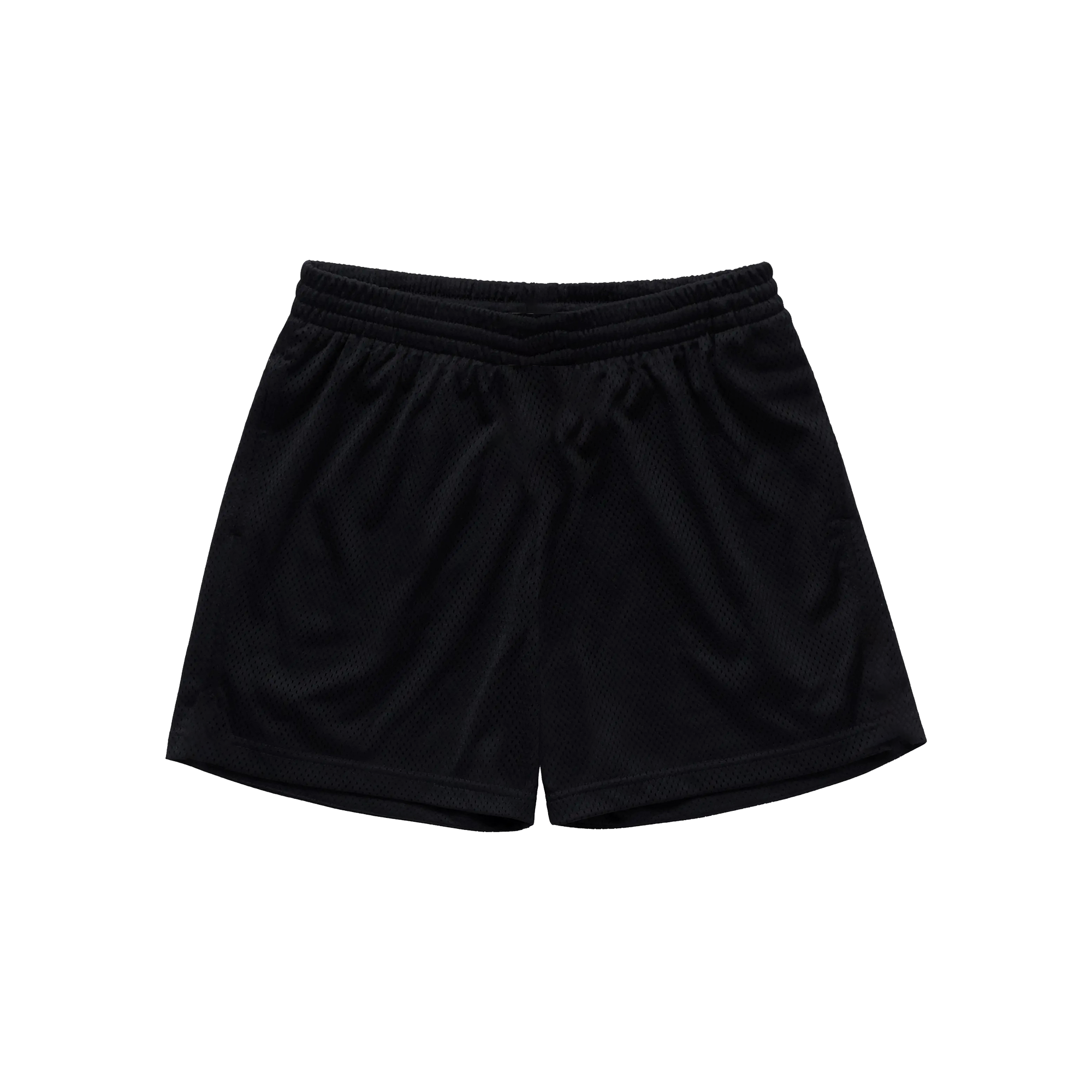 “Thunder” Mesh Shorts in Black and Blue Colorway