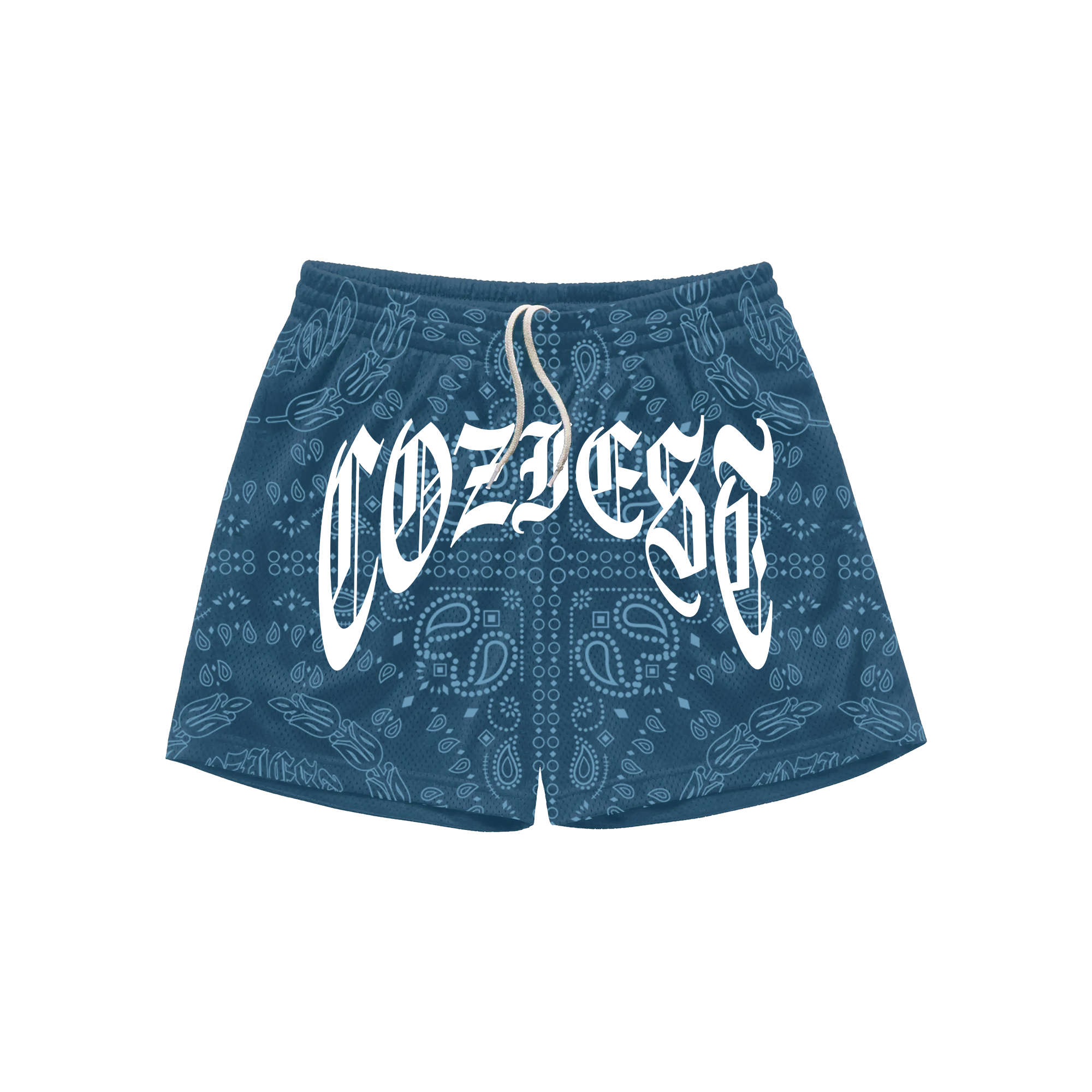 "The Fifth" Mesh Shorts in Blue Colorway