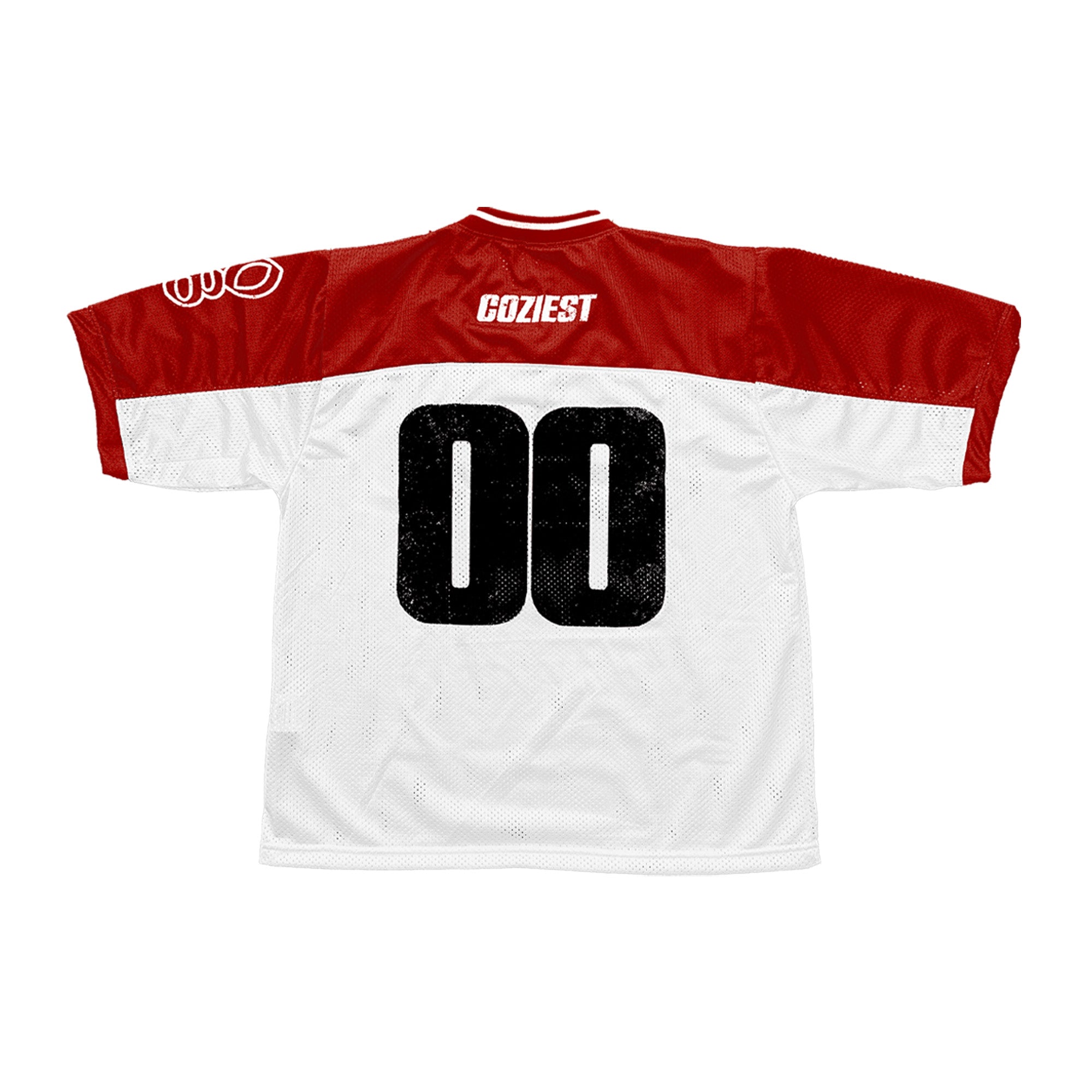 "Retro" Mesh Jersey in Red Colorway