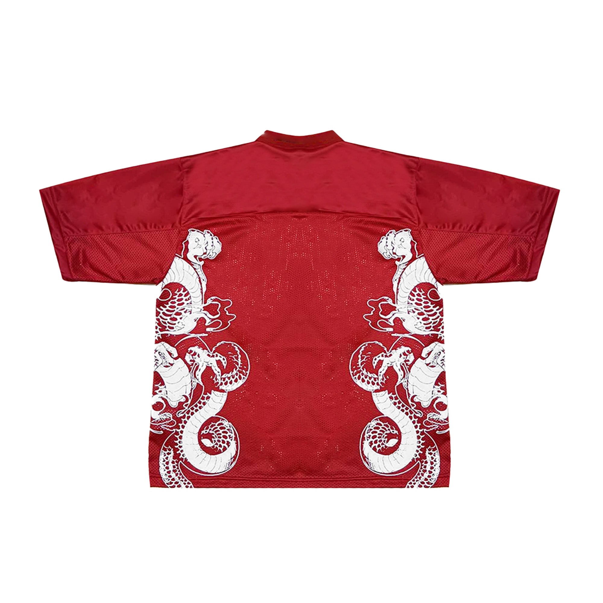 "Balerion" Mesh Football Jersey in Red Colorway