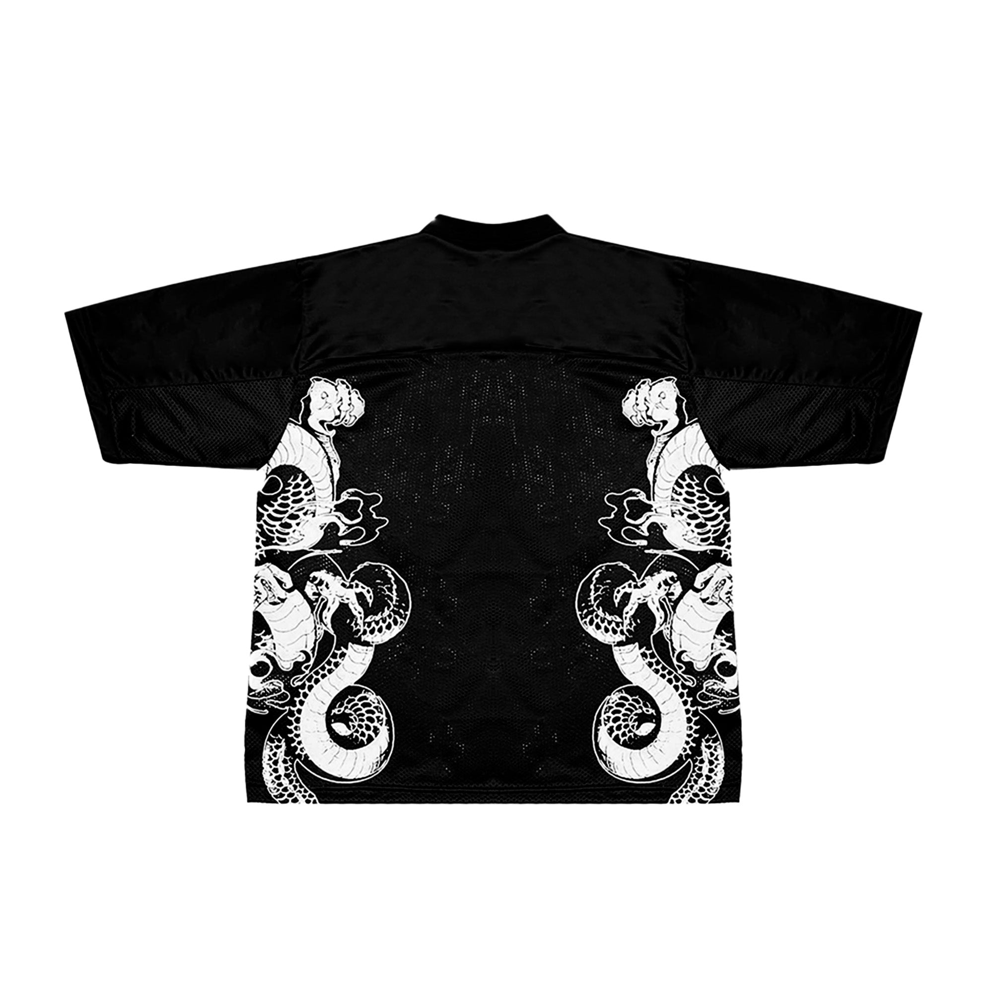 "Balerion" Mesh Football Jersey in Black Colorway