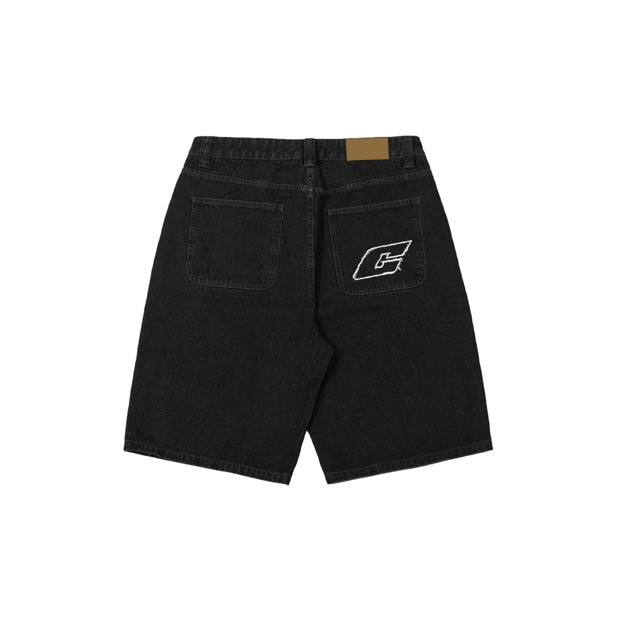 "The Fifth" Denim Jorts in Black Colorway