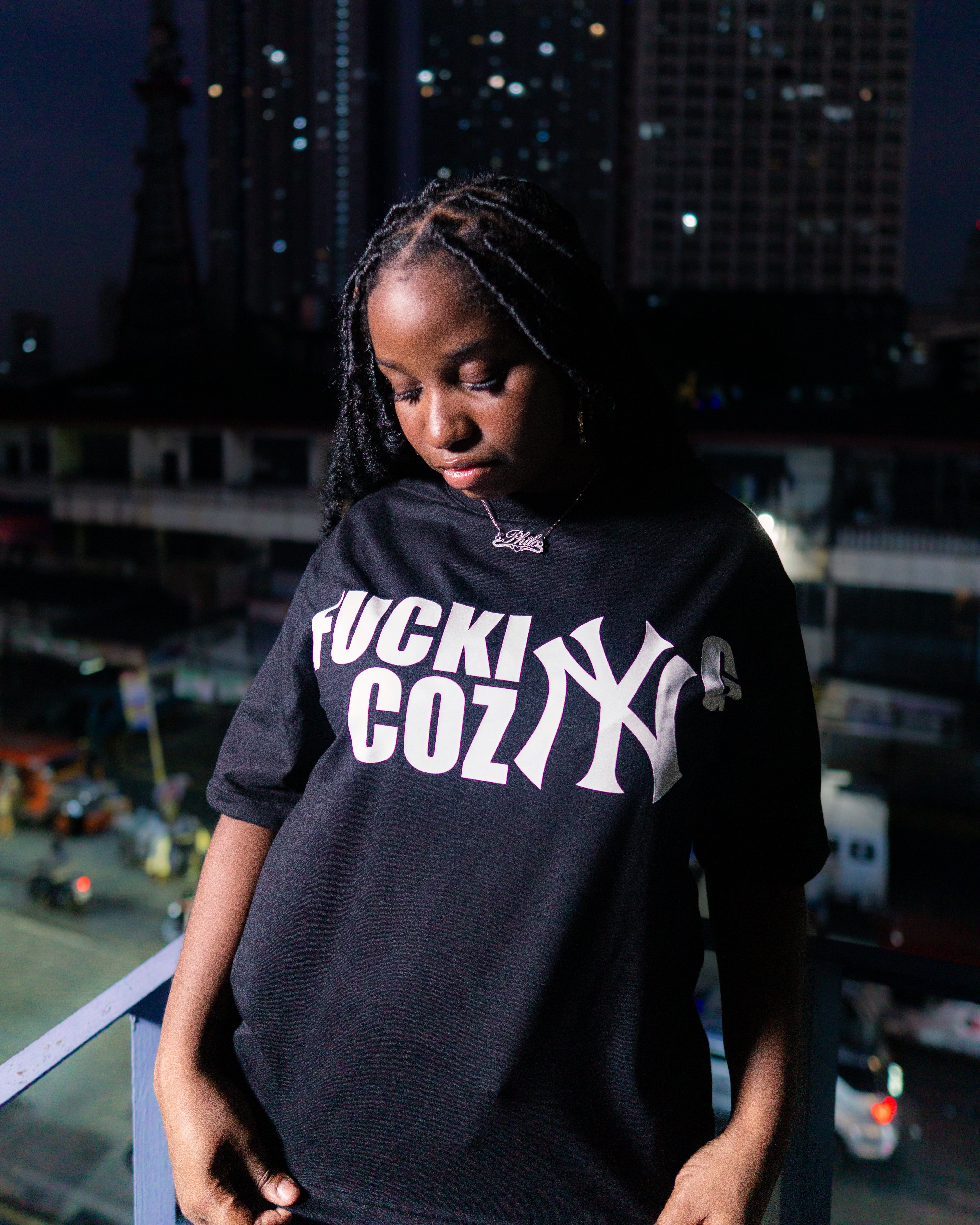 "Yankee" Tee in Black Colorway