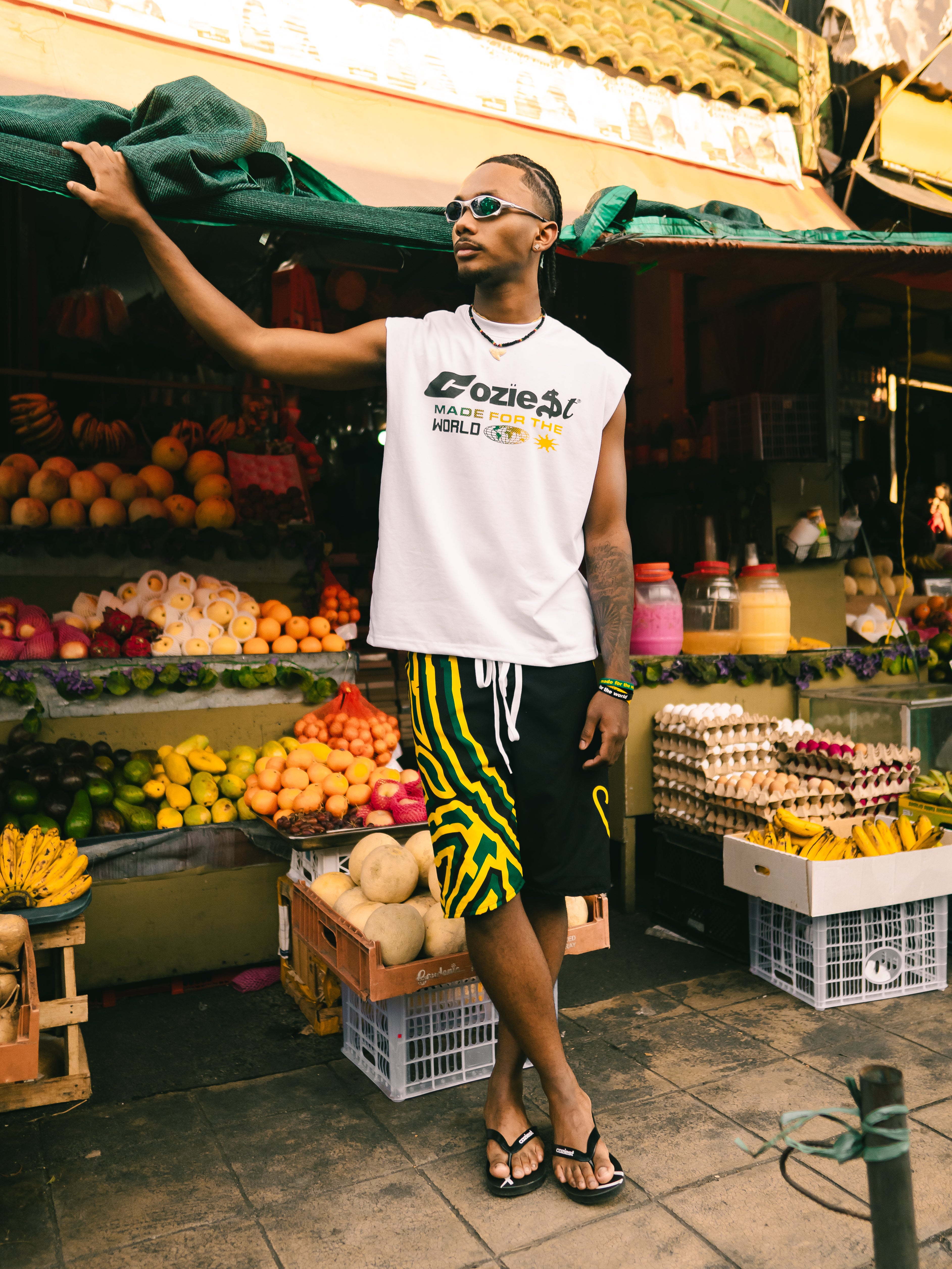 “Summer Muscle Shirt” in White Colorway