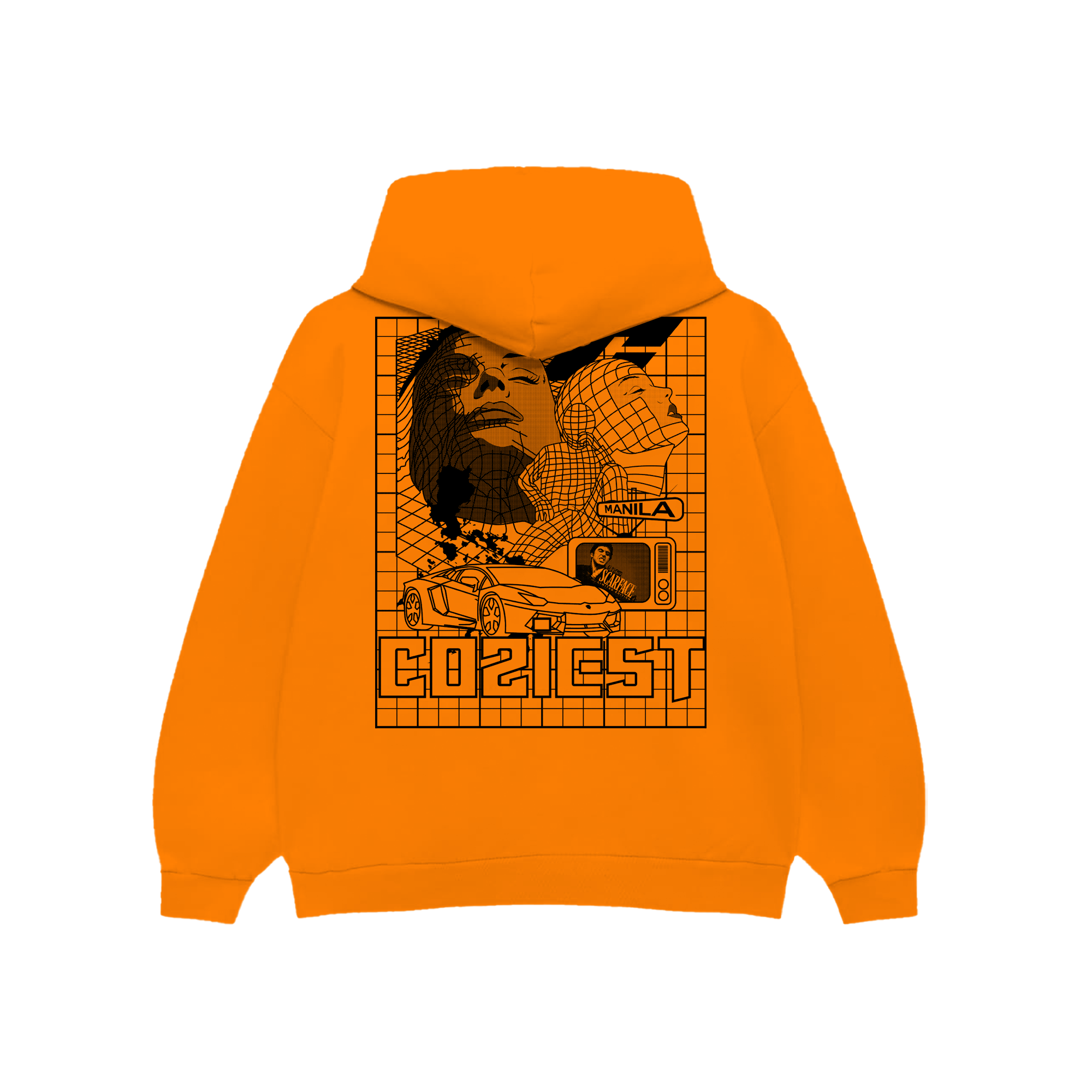"Cozy Movements V.1" Hoodie in Orange Colorway