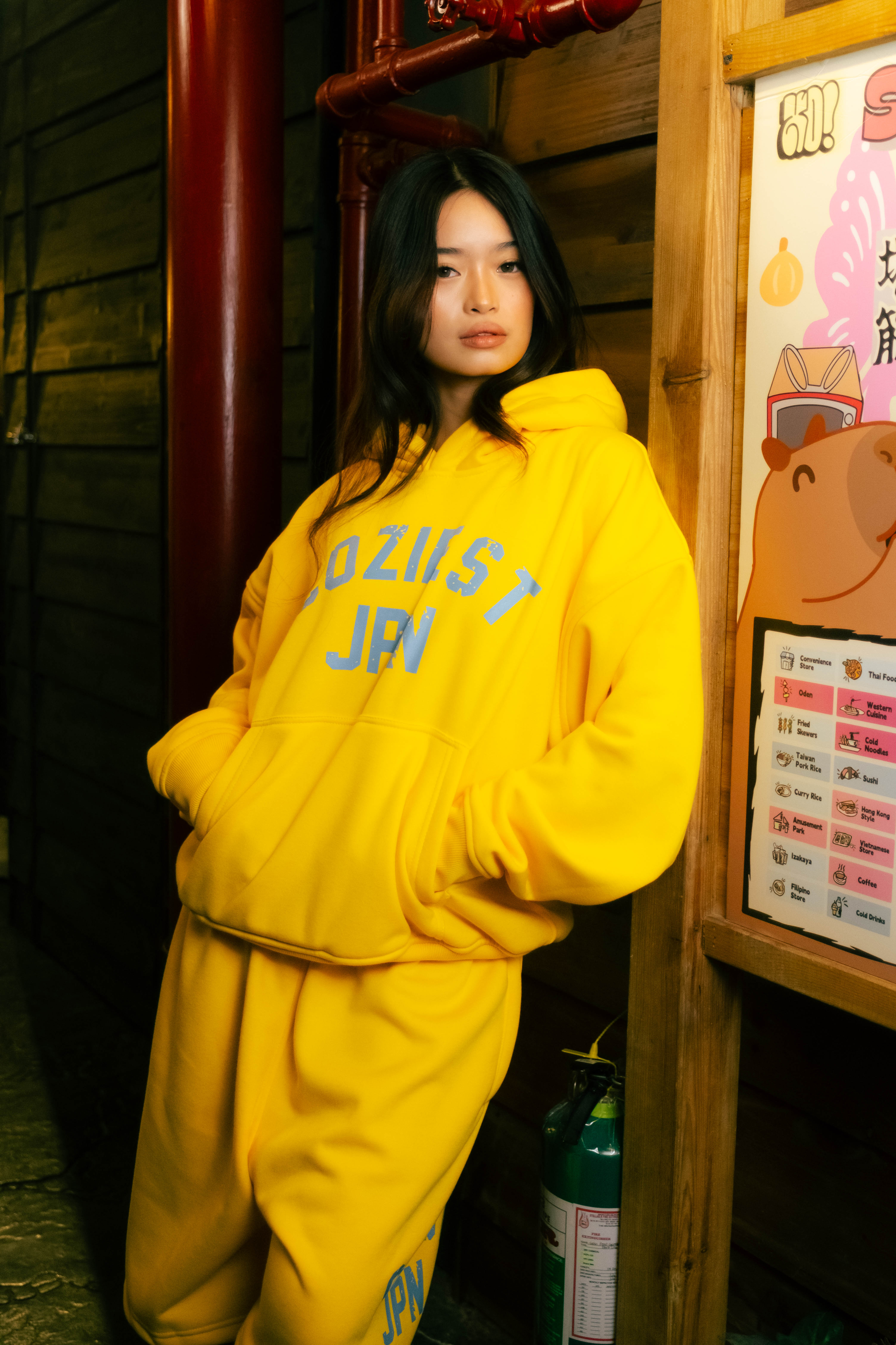 “ARC JPN” Hoodie in Yellow and Black Colorway
