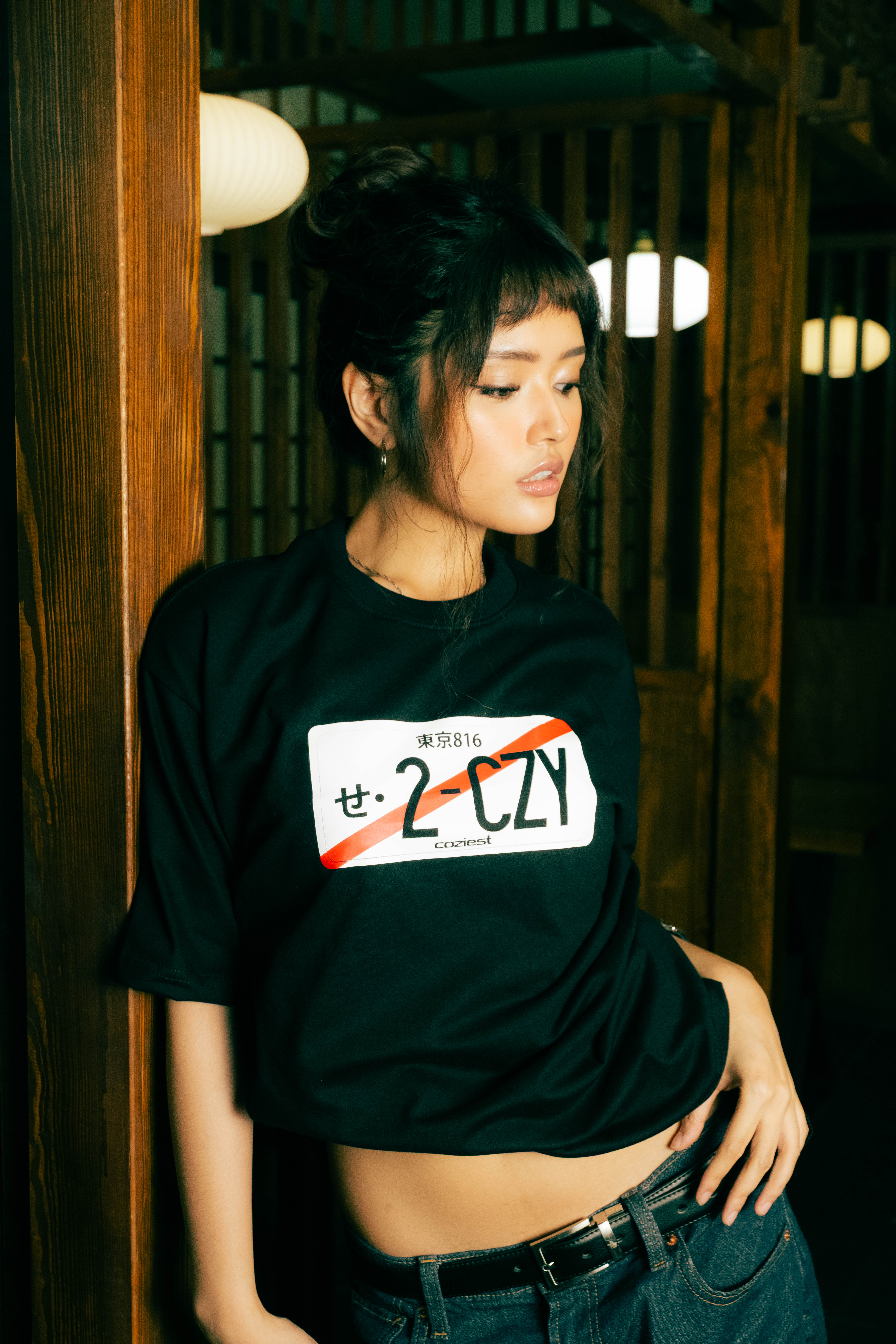 “2CZY” Shirt in Black