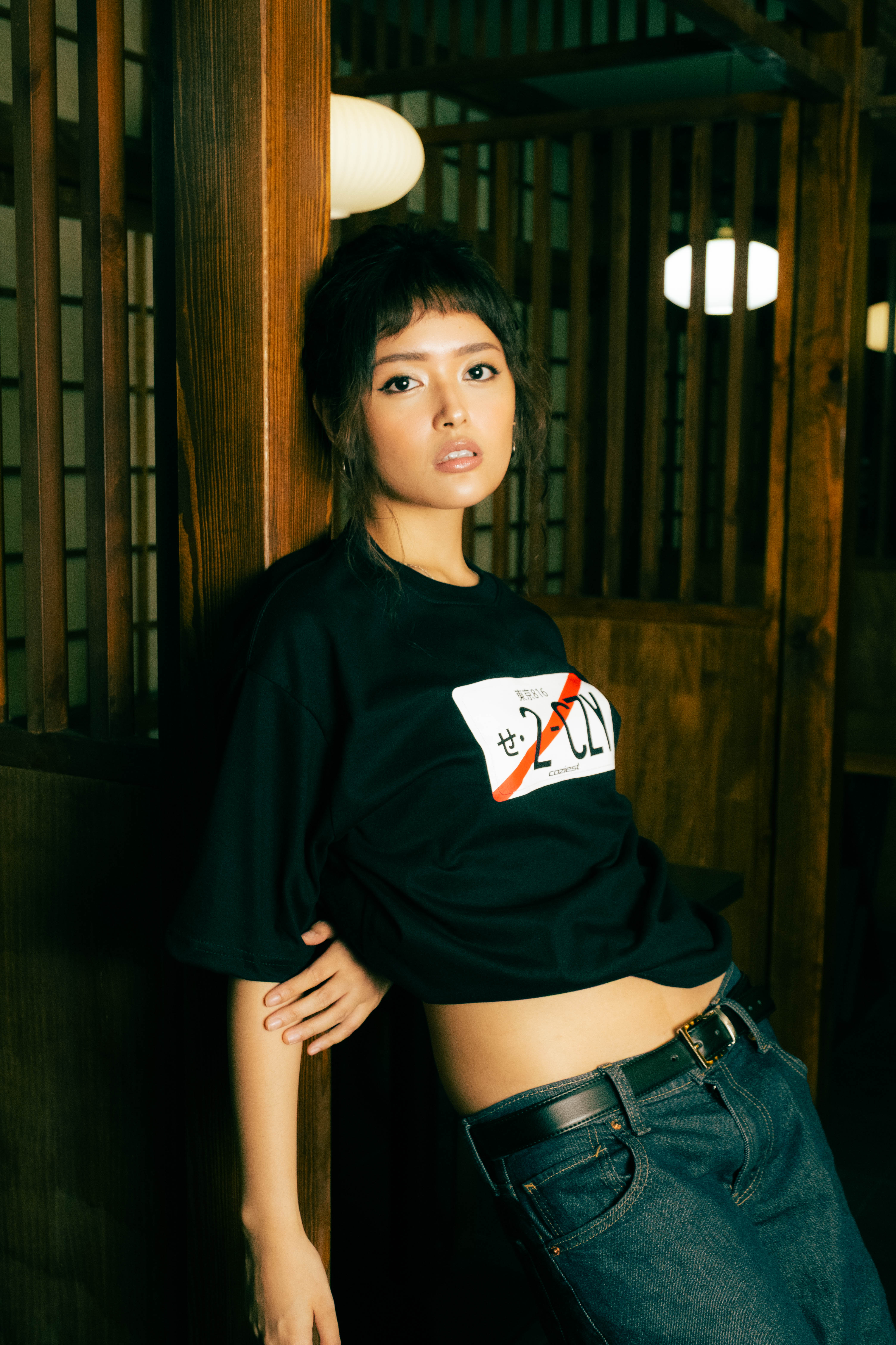 “2CZY” Shirt in Black