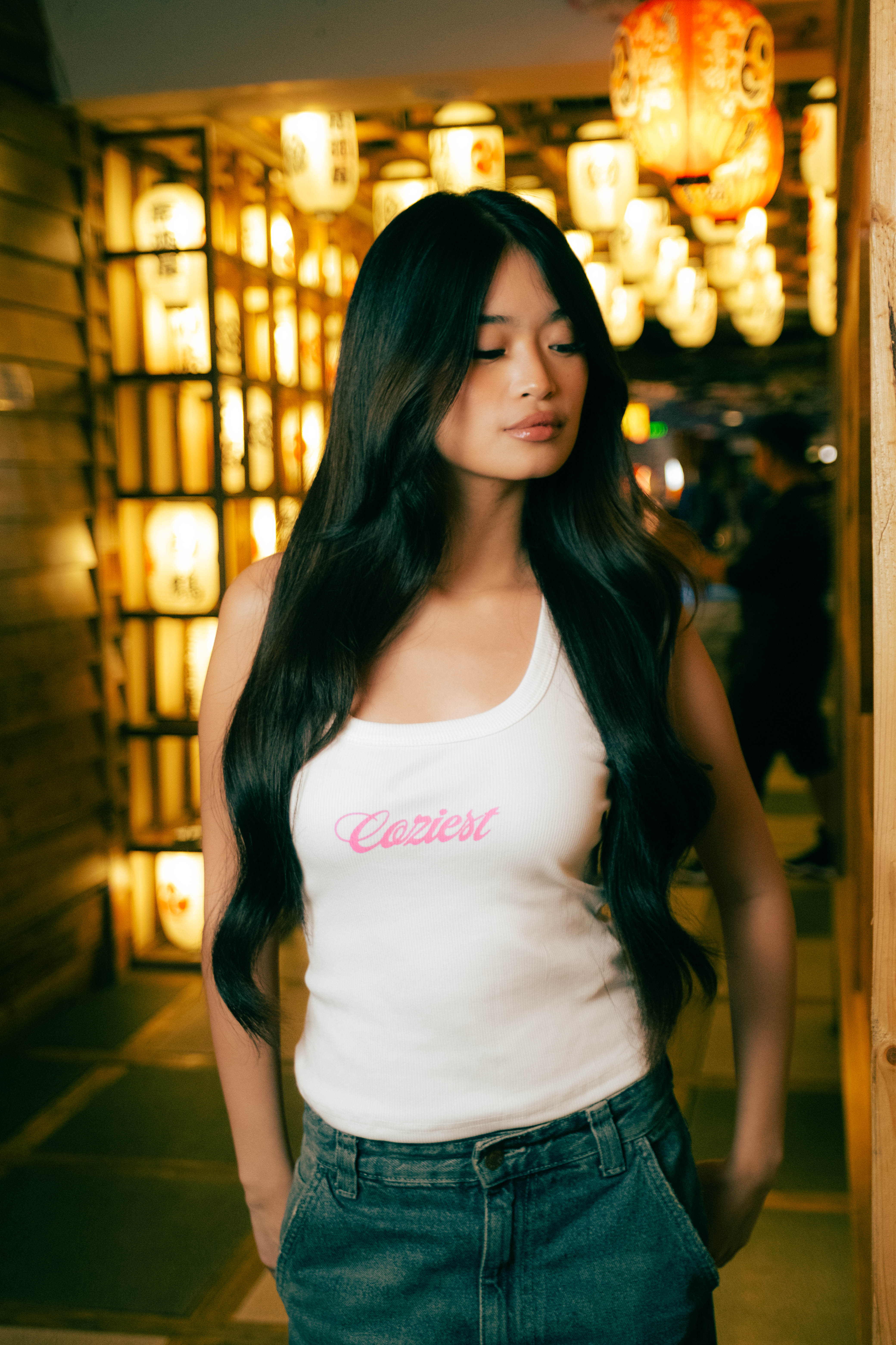 “Grillz” Tank Top in White, Blue and Green