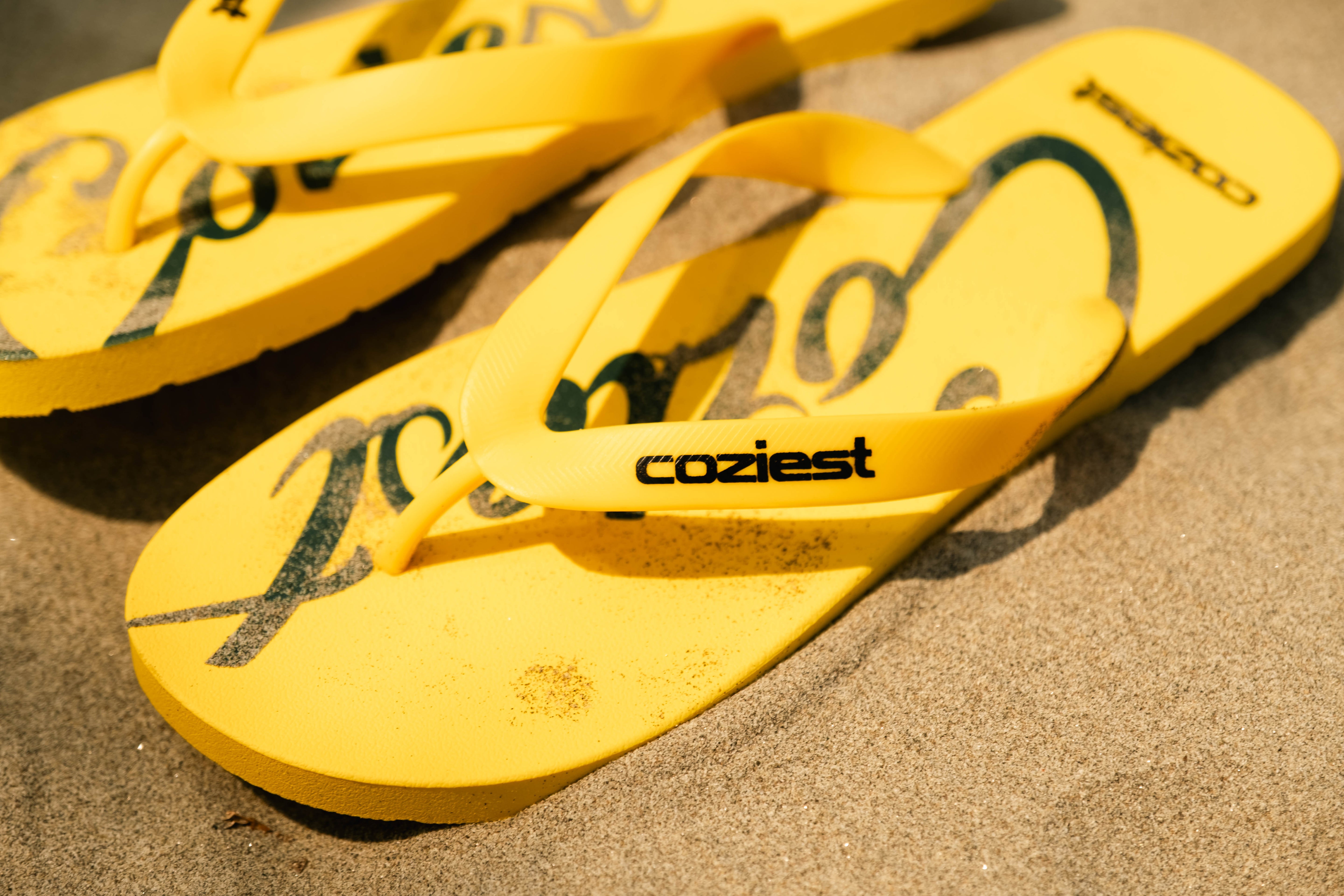 "26 Flip Flops" in Black, Fatigue and Yellow Colorway